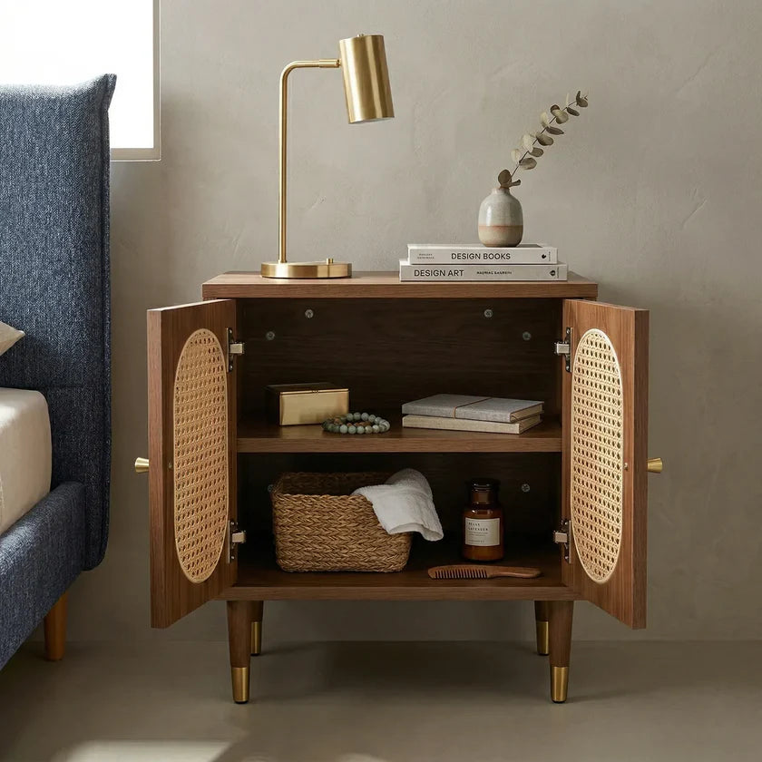 Rattan Bedside Cabinet