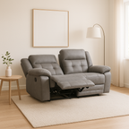 Angela Grey Recliner Sofa