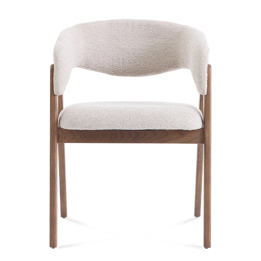 Rivers Cream Boucle Dining Chair