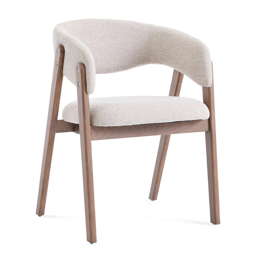 Rivers Cream Boucle Dining Chair
