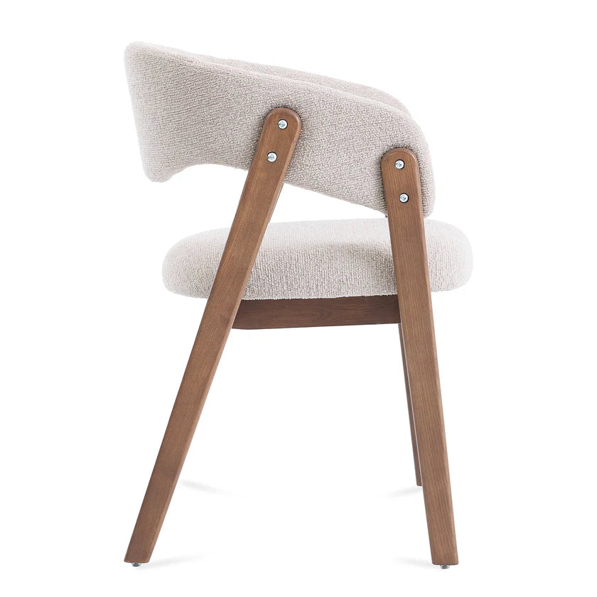 Rivers Cream Boucle Dining Chair