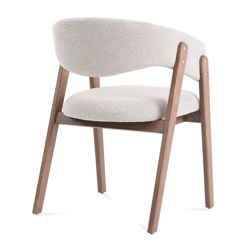 Rivers Cream Boucle Dining Chair