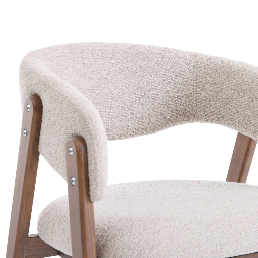 Rivers Cream Boucle Dining Chair