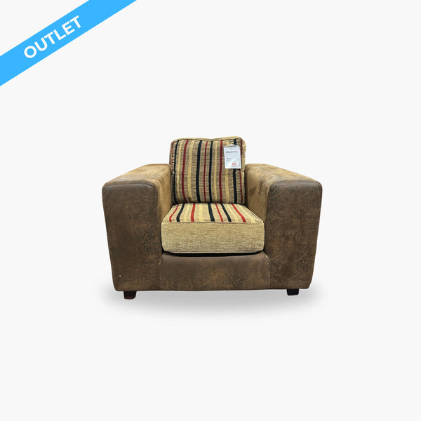 Clearance Brown Leather Armchair