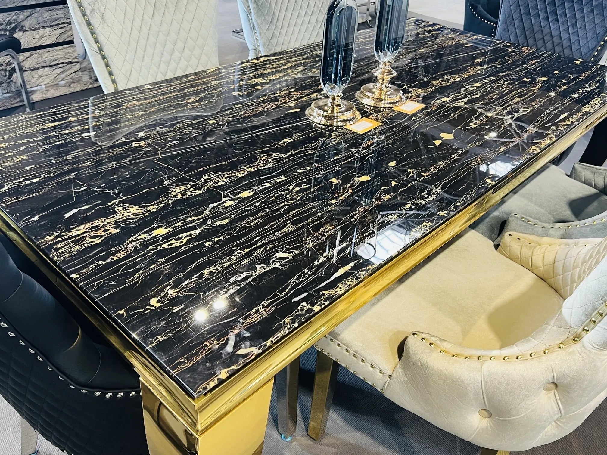 Sonora Marble Dining Table - Choice of Colors and Sizes